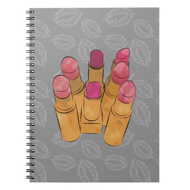 Cuaderno Luxe Lipstick Kiss (Frente)