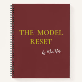 Cuaderno Luxury Deep Burgundy & Gold Parisian Chic Notebook