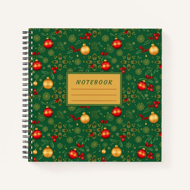 Cuaderno Luxury Emerald Square Holiday Journal (Anverso)