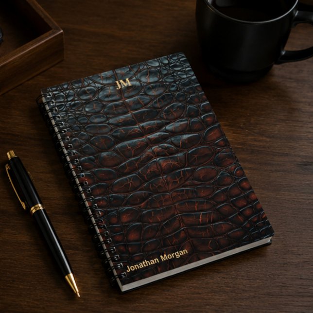 Cuaderno Luxury Executive Monogram Premium Leather  (Subido por el creador)
