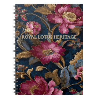 Cuaderno Luxury Floral Vintage Royal