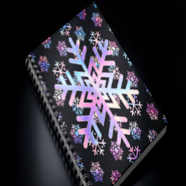 Cuaderno Luxury Holographic Snowflake Christmas Collection