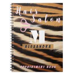 Cuaderno Luxury Tiger Skin Faux Fur Hair Salon