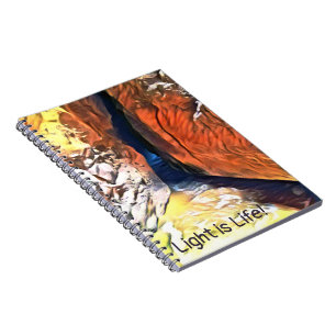 Cuaderno Luz al final de una grieta en la costa