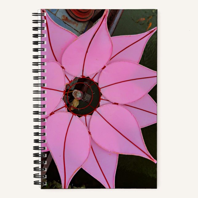 Cuaderno Luz De Flor De Lotus Desde El Punto De Fotografía  (Anverso)
