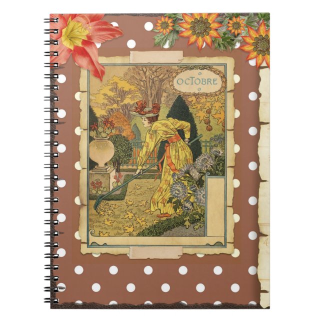 Cuaderno Luz de invierno de octubre en los jardines (Frente)