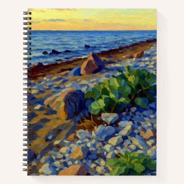 Cuaderno Luz de la tarde en la costa de Vormsi (Anverso)