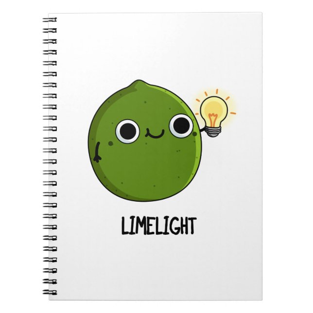 Cuaderno Luz de limón Fruta divertida juego de palabras con (Frente)