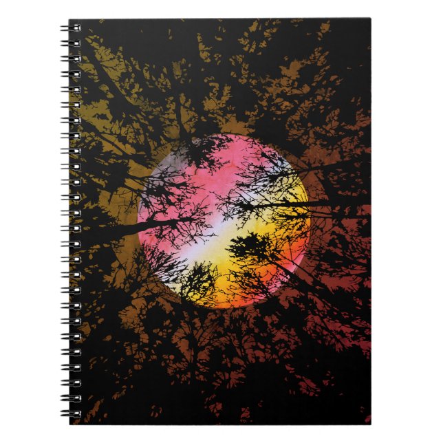 Cuaderno Luz de luna a través de un bosque denso – Surreali (Frente)