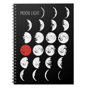 Cuaderno LUZ DE LUNA blanca & roja + tus ideas