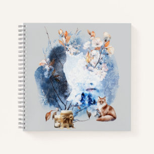Cuaderno Luz En La Magia Del Solsticio De Invierno Oscuro