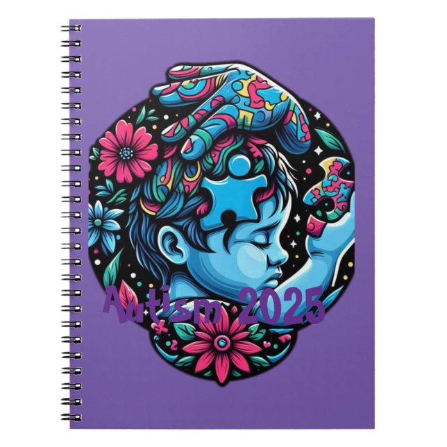 Cuaderno Luz guía: El rompecabezas de la conciencia del aut (Frente)