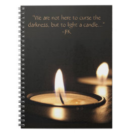 Cuaderno Luz inspiradora Una Cita De Velas