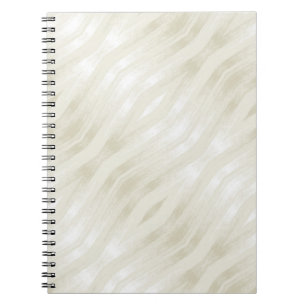 Cuaderno Luz noble texturizada beige y blanco