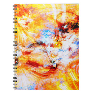 Cuaderno Luz solar. Resumen arte brillante multicolor hermo