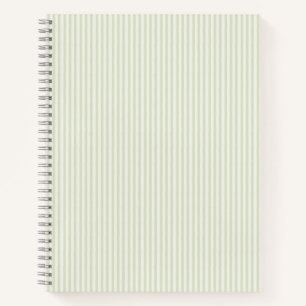 Cuaderno Luz suave de la franja de algodón de primavera ve
