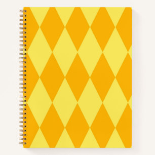 Cuaderno Luz y oscuro rombo de arlequín de color amarillo c
