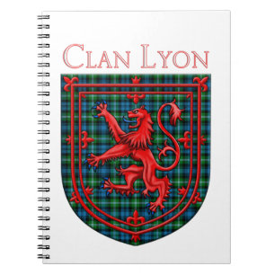 Cuaderno Lyon Tartan Scottish Plaid Lion Rampant