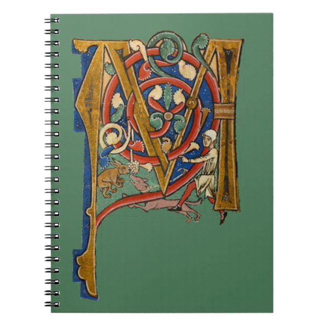 Cuaderno M inicial iluminada (Frente)