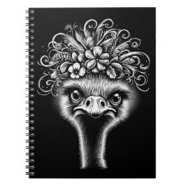 Cuaderno Mable the Ostrich - Artistic Spiral Notebook