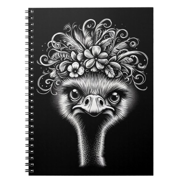 Cuaderno Mable the Ostrich - Artistic Spiral Notebook (Frente)
