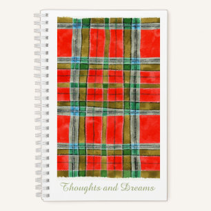 Cuaderno MAC BAIN TARTAN 5.5x8.5 Bloc de notas en espiral