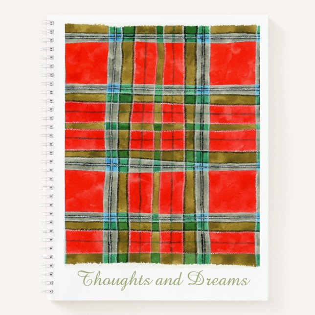 Cuaderno MAC BAIN TARTAN 8.5x11 portátil espiral (Anverso)