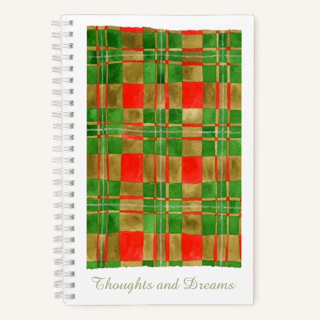 Cuaderno MAC GREGOR TARTAN 5.5x8.5 Bloc de notas en espiral (Anverso)