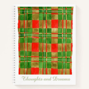 Cuaderno MAC GREGOR TARTAN 8.5x11 Bloc de notas espirales
