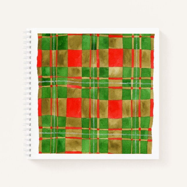Cuaderno MAC GREGOR TARTAN 8.5x8.5 Bloc de notas en espiral (Anverso)