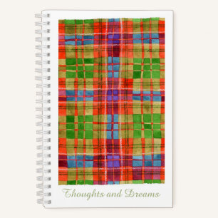 Cuaderno MAC RAE TARTAN 5.5x8.5 Bloc de notas en espiral