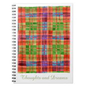 Cuaderno MAC RAE TARTAN 6.5x8.75 Bloc de notas en espiral