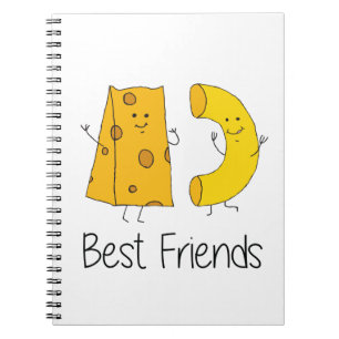 Cuaderno Mac y Queso Mejor Amigos Amistad Arte Bes