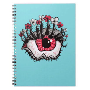 Cuaderno Macabre Eye Melt Creepy Psychedelic Dark Art