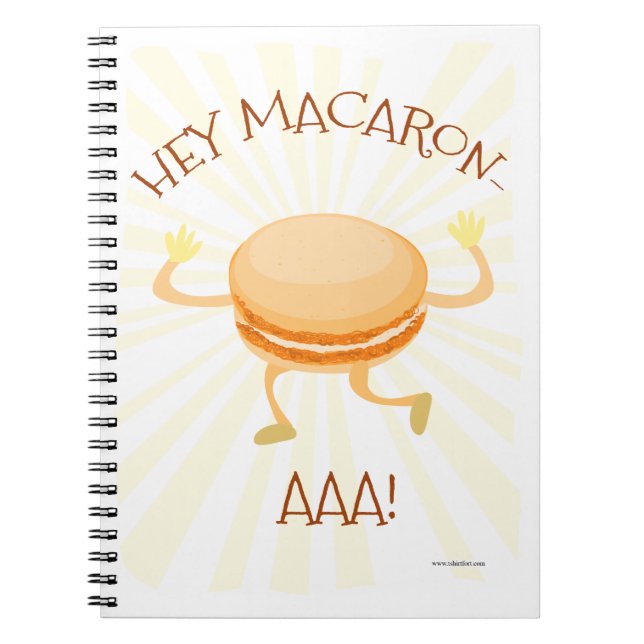 Cuaderno Macaron Dance Cookie Cute Personalizado Fun Art (Frente)