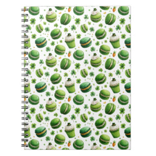 Cuaderno Macarón de Acuarela del Día de San Patricio y Tréb