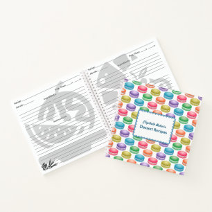 Cuaderno Macarones coloridos de arte pop personalizados