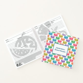 Cuaderno Macarones coloridos de arte pop personalizados