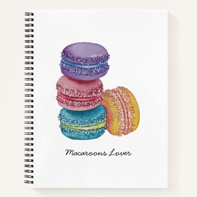 Cuaderno Macarones De Arcoiris Cuidados En Acuarela (Anverso)