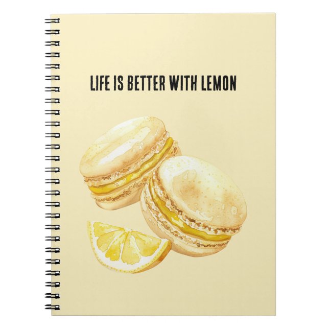 Cuaderno Macarons Amarillo Limón (Frente)