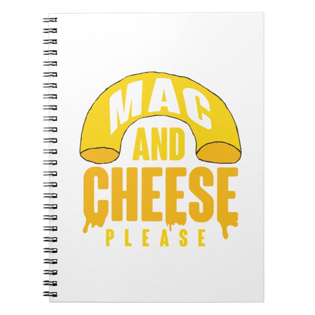 Cuaderno Macarrones con queso amarillos para niños Macarron (Frente)