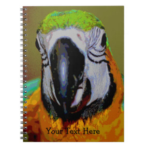 Cuaderno Macaw Parrot Bird Art Animal Notebook