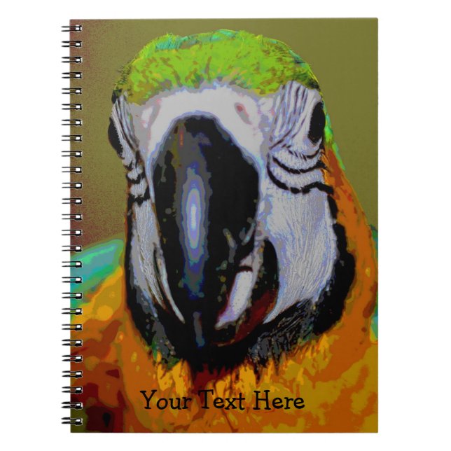 Cuaderno Macaw Parrot Bird Art Animal Notebook (Frente)