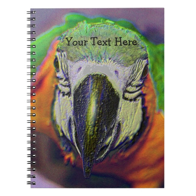 Cuaderno Macaw Parrot Bird Face Animal (Frente)