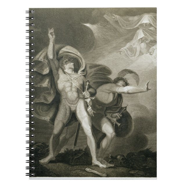 Cuaderno Macbeth, Banquo y las tres brujas en el brezo (Frente)