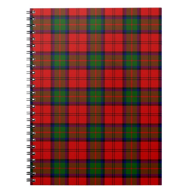 Cuaderno MacDuff tartan verde plaid (Frente)