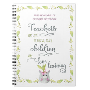 Cuaderno Maceta Personalizada de Planta Unicornio Adorable