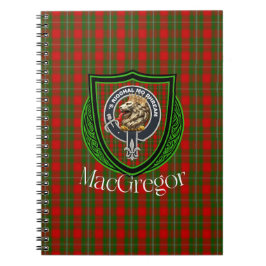 Cuaderno MacGregor Scottish Clan Tartan & Crest