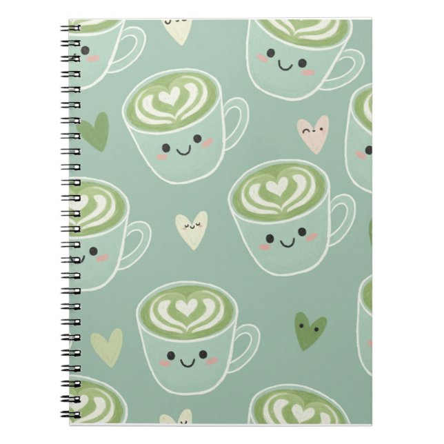 Cuaderno Macha Latte Art Spiral Notebook (Frente)