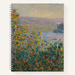 Cuaderno Macizos de flores en Vétheuil, paisaje impresionis